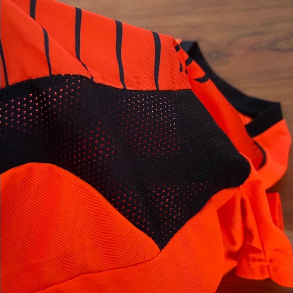 Boys athletic sport top soccer neon orange black moisture wicking jersey 14/16 - Picture 7 of 10